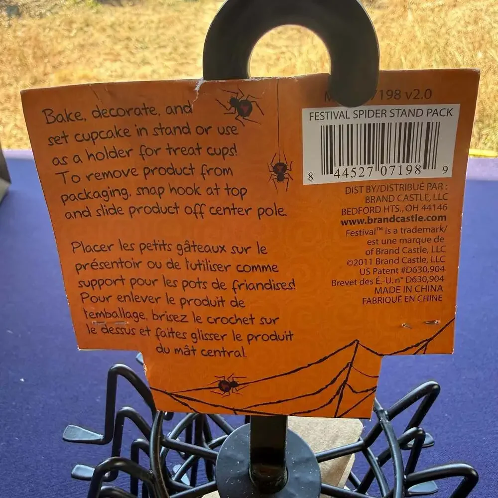 Brand Castle Festival Spider Cupcake Stand Set